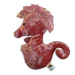 Jellycat London Pink "Coral Cutie" Seahorse Plush Stuffed AnimalToy Retired Rare